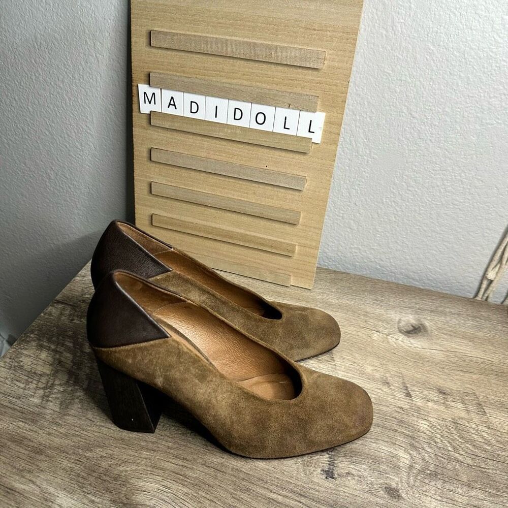 Free People Women’s 38 Take Heart Suede Block Heel